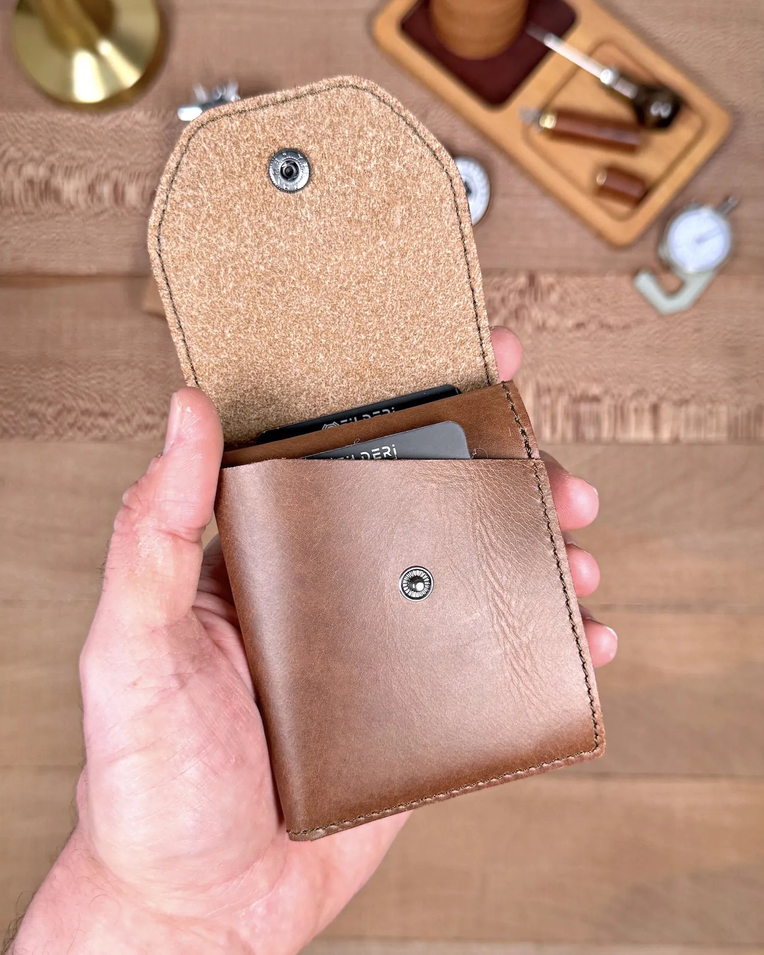 Rome Brown Genuine Leather Bifold Card & Cash Wallet